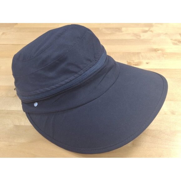 👒 Coolibar Zip-Off Wide Brim Sun Visor UPF 50+ Hat – OSFM Blue Beach - Picture 1 of 8